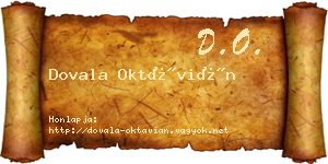 Dovala Oktávián névjegykártya